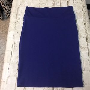 Lularoe Small Cassie Blue Skirt